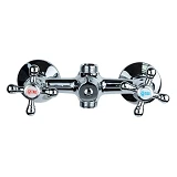 Смеситель для ванны Aquatica Tau 9870220 VD-2C261C гусак прямой 400мм кран-букса 1/2"
