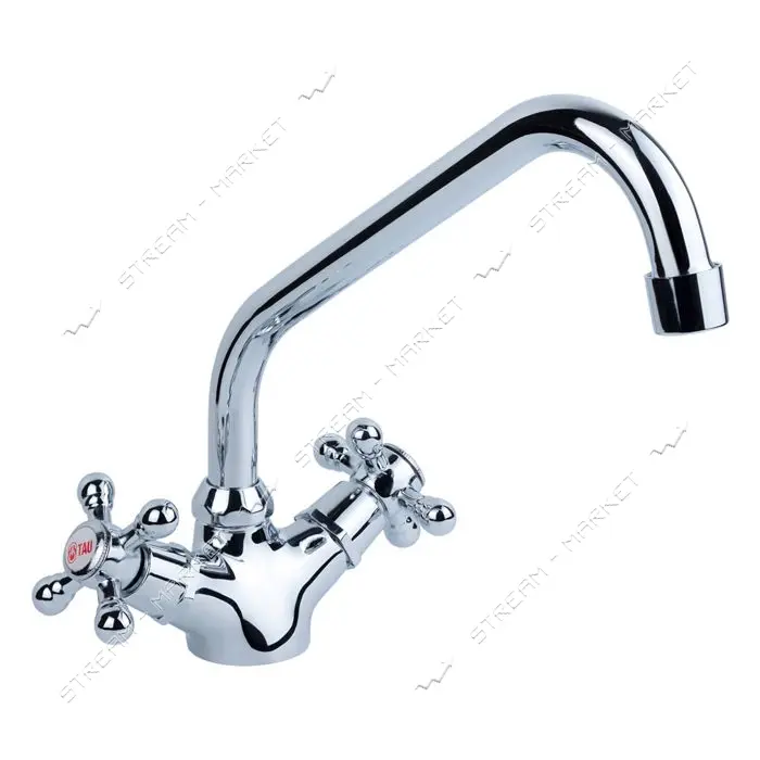 Смеситель для кухни Aquatica Tau 9870100 VD-4B161C на гайке кран-букса 1/2"