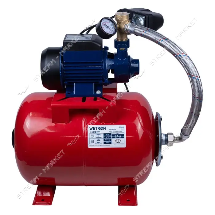 Станция Wetron 775011/24 0.37кВт Hmax 35м Qmax 35л/мин вихревой насос 24л Украина                   