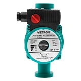 Насос циркуляционный Wetron 774312 75Вт Hmax 4м Qmax 40л/мин d1 1/2" 180мм плюс гайки d 1" зеленый