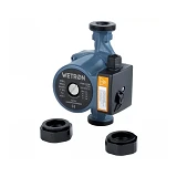 Насос циркуляционный Wetron 774512 65Вт Hmax 4м Qmax 63л/мин d 1 1/2" 180мм плюс гайки d 1"         