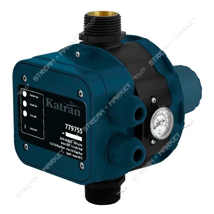 Контроллер давления электрический Wetron 779755 1.1кВт d 1" с регулировкой давления вкл/откл