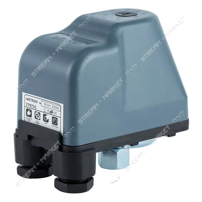 Реле давления Wetron 779731 1.1кВт 1.4-2.8 bar гайка резьба 1/4"В