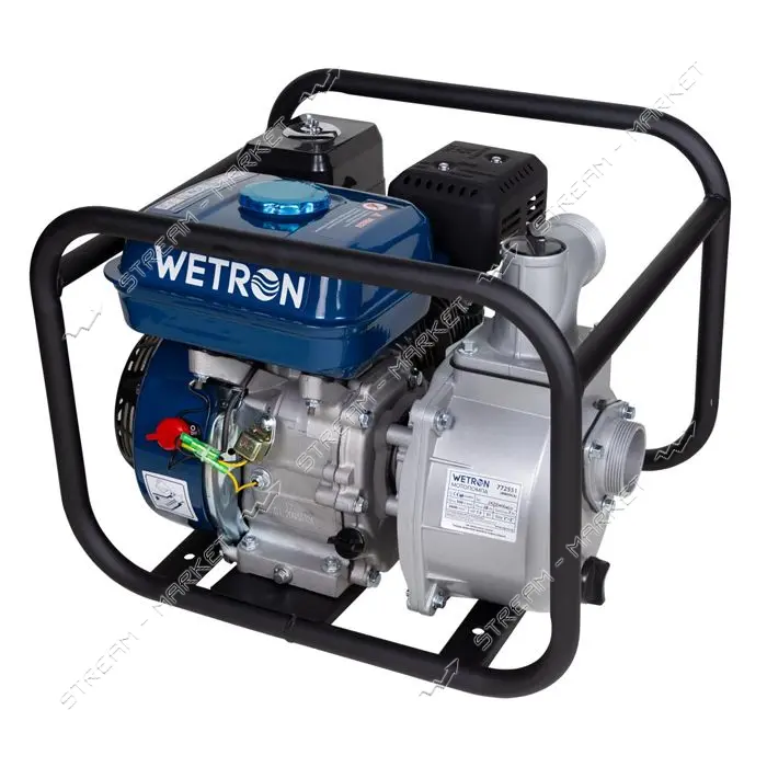 Мотопомпа Wetron 772551 7.5к.с. Hmax 28м Qmax 30м3/час 4-х тактная                                  
