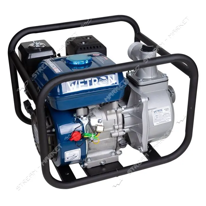 Мотопомпа Wetron 772551 7.5к.с. Hmax 28м Qmax 30м3/час 4-х тактная                                  