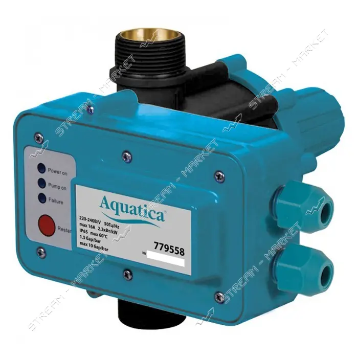 Контроллер давления электрический Aquatica 779558 2.2кВт d 1 1/4"                                   