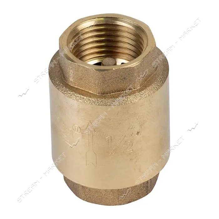 Клапан обратный Aquatica 779650 1/2"Вх1/2"В латунь euro 130г
