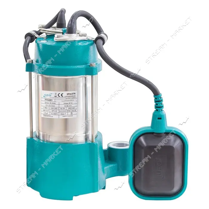 Насос дренажный  Aquatica Leo 773251 0.37кВт Hmax 42м Qmax 35л/мин                                  
