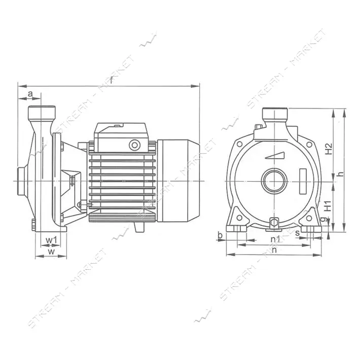 Насос поверхностный EuroAqua CPM 200                                                                