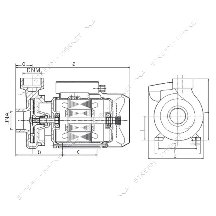 Насос поверхностный EuroAqua 2DK20                                                                  