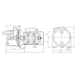 Насос поверхностный EuroAqua JY1500 1.5кВт                                                          