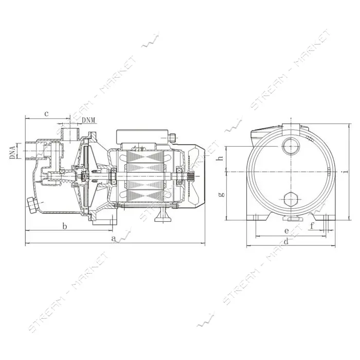 Насос поверхностный EuroAqua JY750