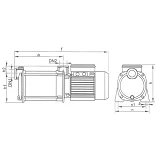 Насос поверхностный EuroAqua MH1100                                                                 