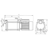Насос поверхностный EuroAqua MH1300                                                                 