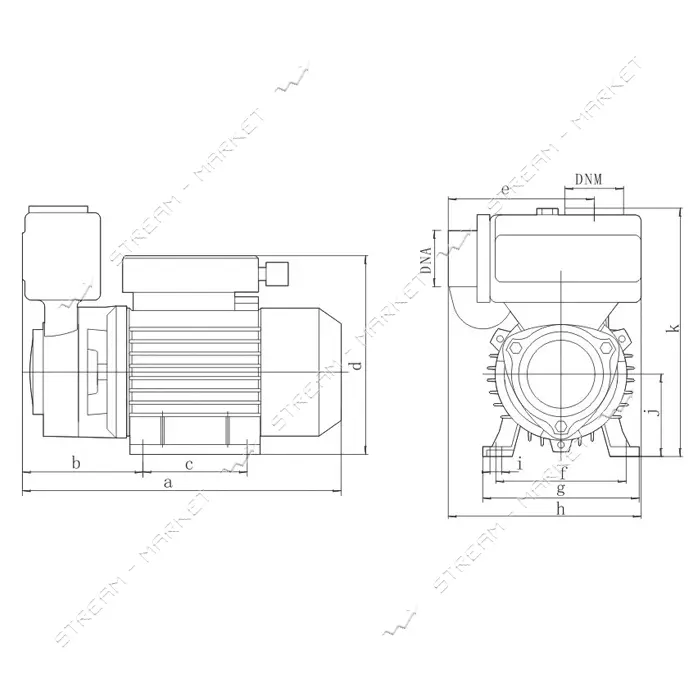 Насос поверхностный EuroAqua WZ250