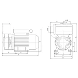 Насос поверхностный EuroAqua WZ750                                                                  