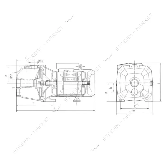 Насос поверхностный EuroAqua DP355