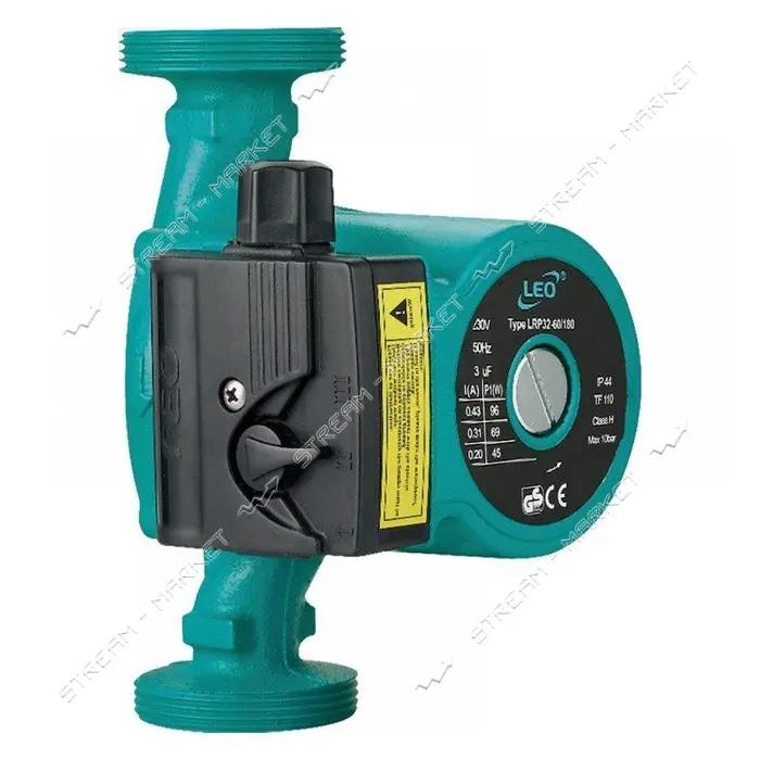 Насос циркуляционный Aquatica Leo 3.0 774452 270Вт Hmax 8м Qmax 170л/мин d2" 180мм гайки d1 1/4"