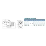 Насос для бассейна Aquatica Leo 772221 0.55кВт Hmax 10м Qmax 300л/мин                               