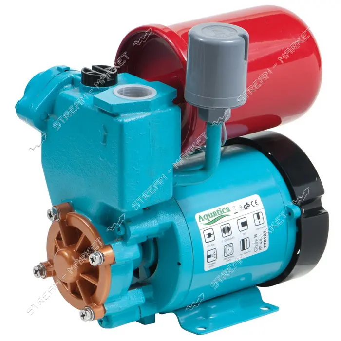 Станция Aquatica Leo 776111 0.125кВт Hmax 30м Qmax 30л/мин вихревой насос 1л                        