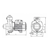 Насос центробежный поверхностный Aquatica Leo 3.0 775283 1.5кВт Hmax 14.5м Qmax 1000л/мин 4"