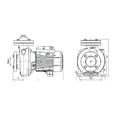 Насос центробежный поверхностный Aquatica Leo 3.0 775288 1.1кВт Hmax 20.2м Qmax 500л/мин 2"         