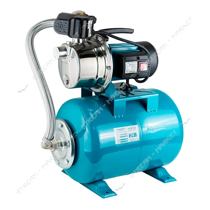 Насос центробежный самовсасывающий Aquatica Leo 775311/24 0.6кВт Hmax 35м Qmax 50л/мин нержавейка