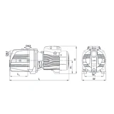 Насос центробежный самовсасывающий Aquatica Leo 3.0 775371 1.1кВт Hmax 60м Qmax 60л/мин             