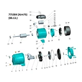 Насос центробежный самовсасывающий Aquatica Leo 3.0 775384 0,75кВт Hmax 40м Qmax 85л/мин