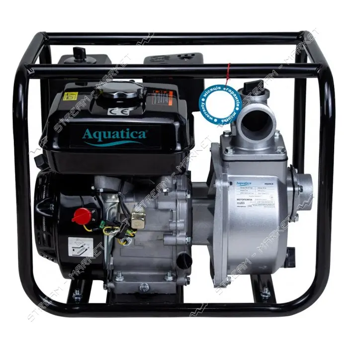 Мотопомпа Aquatica 772531 6.5л.с. Hmax 26м Qmax 30м3/ч 4-ех тактный