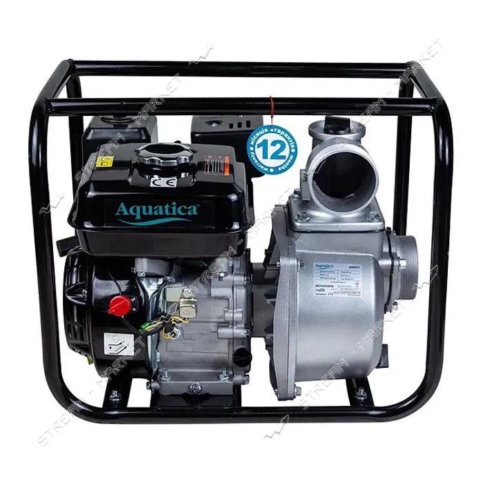 Мотопомпа Aquatica 772532 7.5л.с. Hmax 30м Qmax 70м3/ч 4-ех тактный                                 