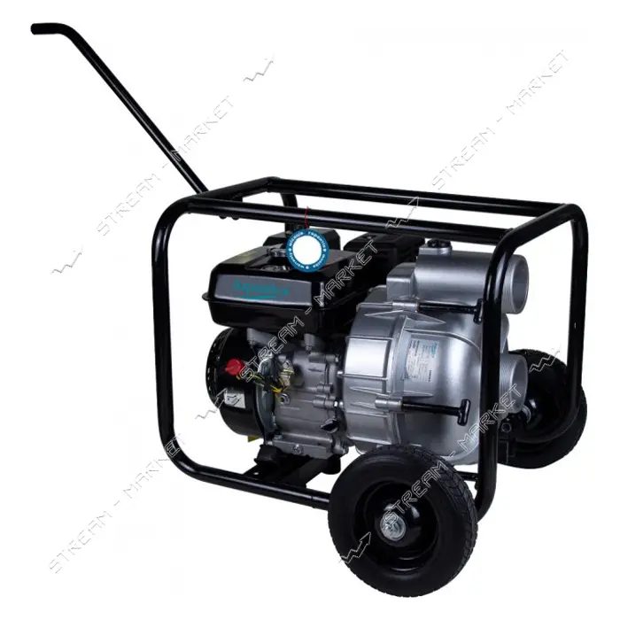Мотопомпа Aquatica 772537 6.5л.с. Hmax 28м Qmax 50м3/ч 4-ех тактный для грязной воды                