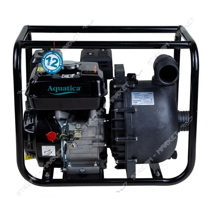 Мотопомпа Aquatica 772539 7.5л.с. Hmax 30м Qmax 38м3/ч 4-ех тактный для агрессивной воды            
