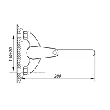 Смеситель для кухни настенный Zerix MST                                                             