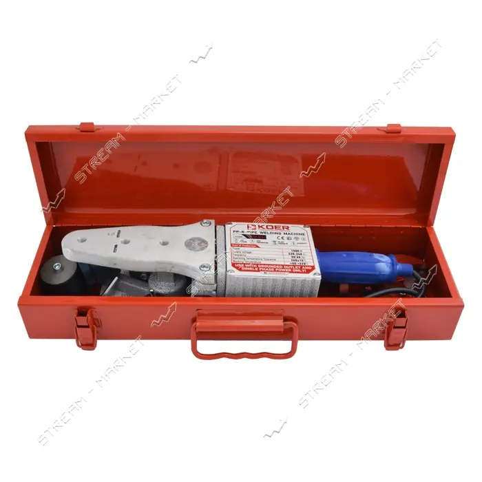 Набор мини для пайки PPR труб Koer KW.SET-03S 1500Вт 4 насадки ножницы