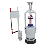 Арматура для бачка унитаза нижняя подача SoloPlast 1/2" кнопка АБК-04