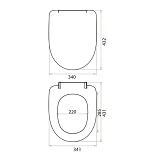 Сидение для унитаза SoloPlast белое СПМ-5