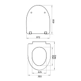 Сидение для унитаза SoloPlast белое СП-6                                                            