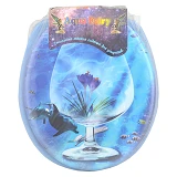 Сидение для унитаза мягкое AquaFairy голубое                                                        