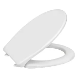 Сиденье для унитаза SoloPlast СПМ-18 с металлическим крепежом белое