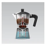 Гейзерная кофеварка Maestro MR-1666-6-BROWN Espresso Moka 300мл