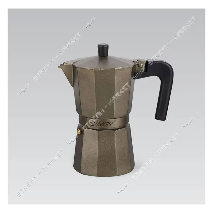 Гейзерная кофеварка Maestro MR-1666-6-BROWN Espresso Moka 300мл