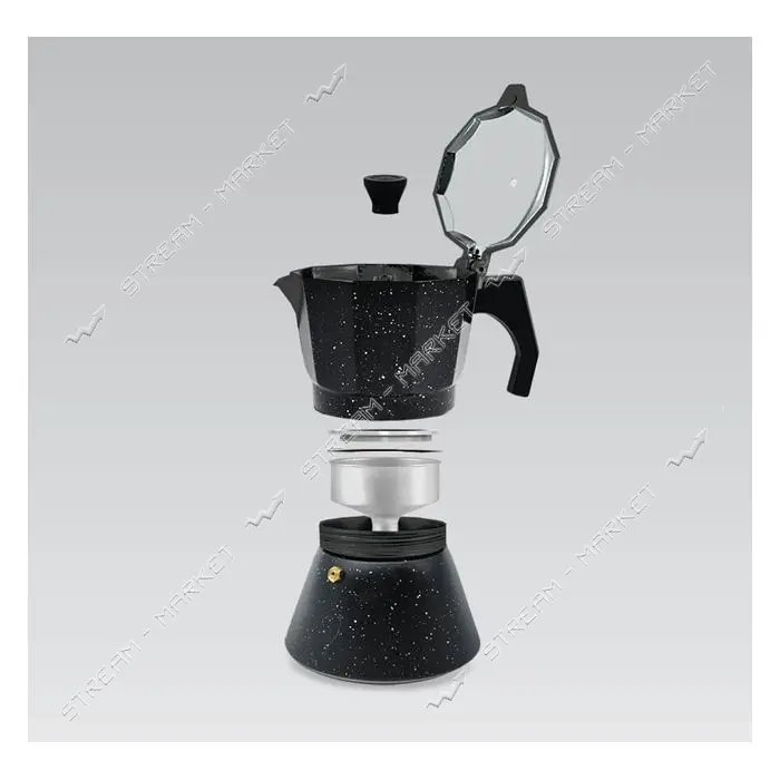 Гейзерная кофеварка Maestro MR-1667-6 Espresso Moka 300мл индукционное дно                          