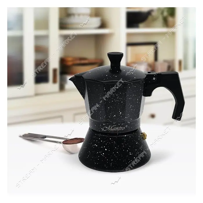 Гейзерная кофеварка Maestro MR-1667-9 Espresso Moka 450мл индукционное дно