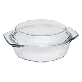Форма для выпечки Maxmark МК-GL420 стеклянная круглая 23.4x20.7x10см