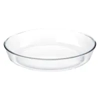 Форма для выпечки Maxmark МК-GL324 стеклянная овальная 24.6 x21.8x5.1см                             
