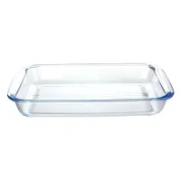 Форма для выпечки Maxmark МК-GL130 стеклянная прямоугольная 39.3x23.6x5.2см                         