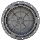 Люк Акведук полимерный 4т замок вн/нар. 600/750 черный