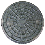 Крышка колодца Garden полимерпесчаная d315 черная                                                   