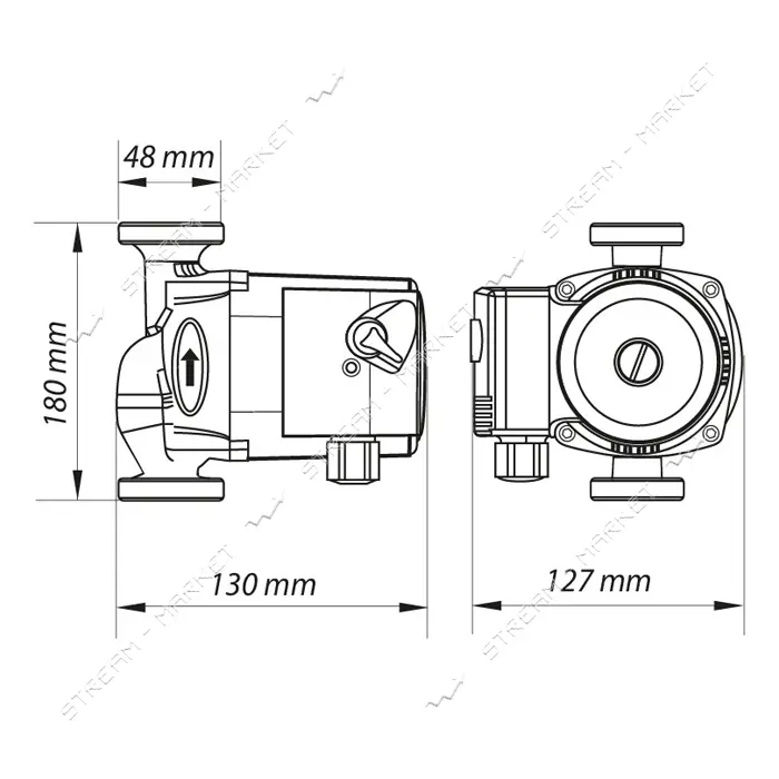 Насос циркуляционный KOER KP.GRS-25/4-130